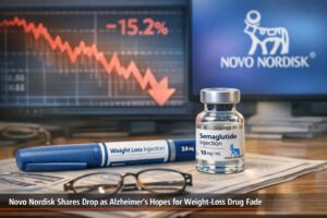 Novo Nordisk shares drop as Alzheimer’s hopes for weight-loss drug fade