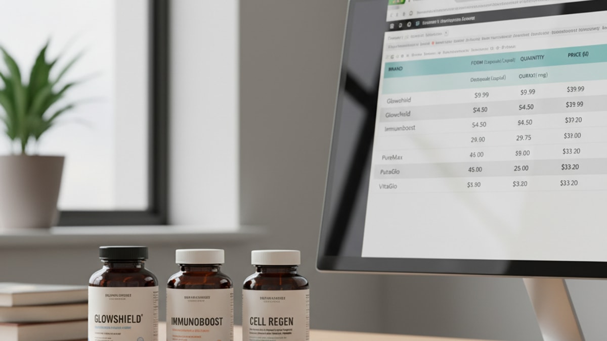 Glutathione Price Comparison — Cost Breakdown by Form &
